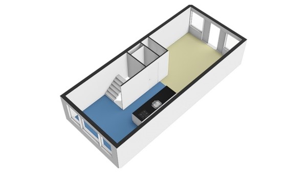Floorplan - Balkenstraat 23B, 3027 GC Rotterdam