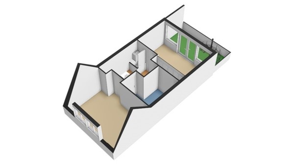 Floorplan - Balkenstraat 23B, 3027 GC Rotterdam