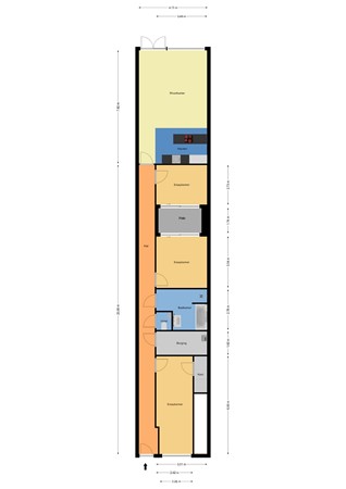 Floorplan - Schoonderloostraat 189, 3024 TT Rotterdam