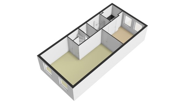Floorplan - Volmarijnstraat 124A02, 3021 XW Rotterdam