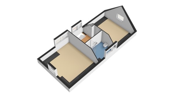 Floorplan - Volmarijnstraat 124A02, 3021 XW Rotterdam