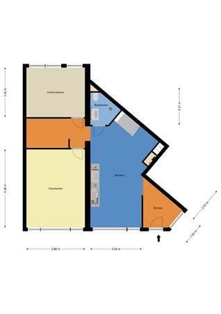 Floorplan - Havenstraat 102, 3024 TH Rotterdam