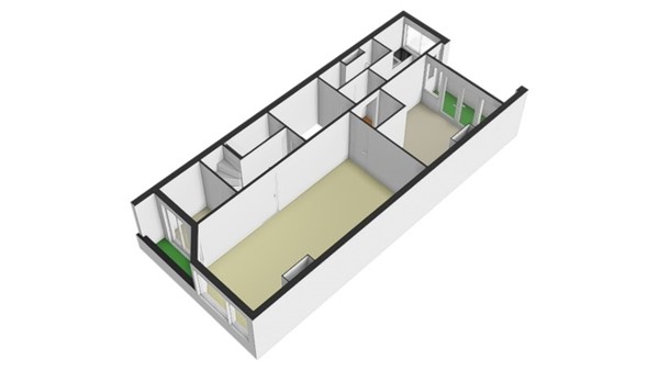 Floorplan - Mathenesserweg 49B02, 3027 HE Rotterdam