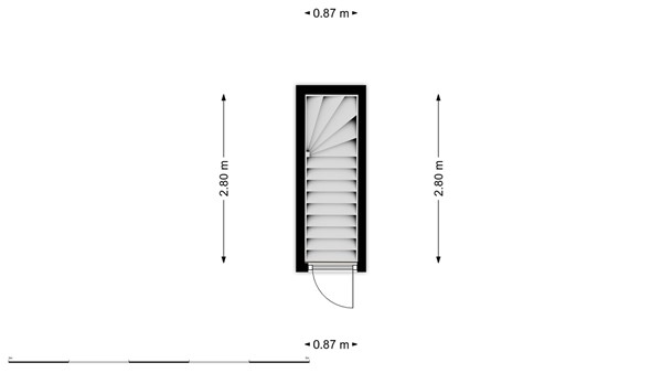 Floorplan - Hugo Molenaarstraat 17A02, 3022 NM Rotterdam