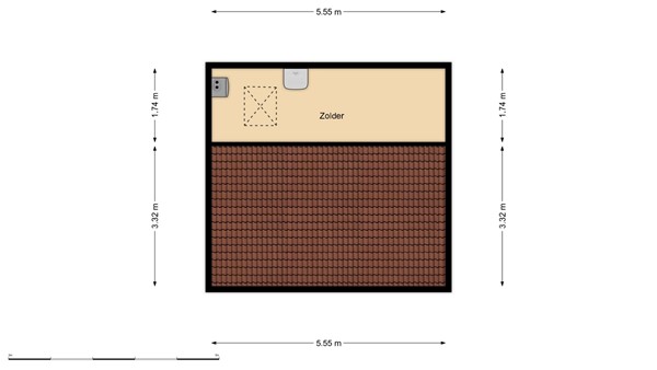 Floorplan - Schiedamseweg Beneden 475b, 3028 BN Rotterdam