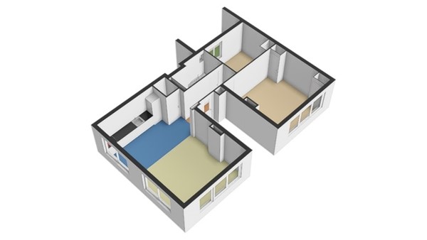 Floorplan - Coolhaven 148B03, 3024 AL Rotterdam