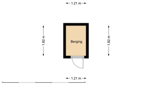 Floorplan - Van Houtenstraat 16D, 3039 PC Rotterdam