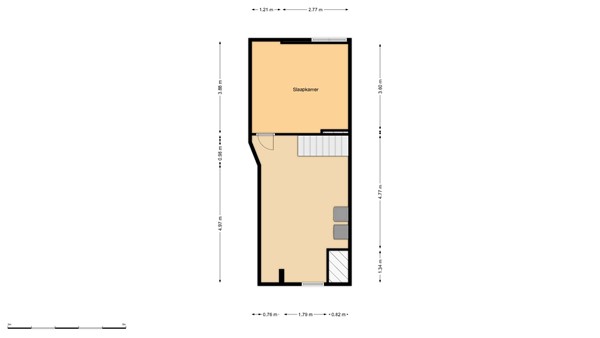 Floorplan - Statenweg 67D, 3039 HE Rotterdam
