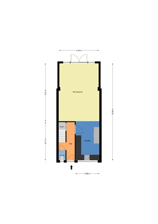 Floorplan - Vrijlandtstraat 44, 3195 VV Pernis Rotterdam