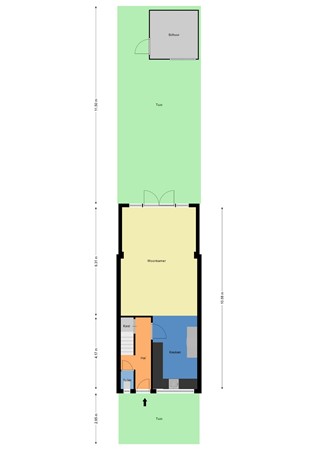 Floorplan - Vrijlandtstraat 44, 3195 VV Pernis Rotterdam
