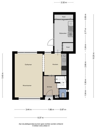 Floorplan - Ds. J. Hekhuisstraat 35, 9649 HD Muntendam