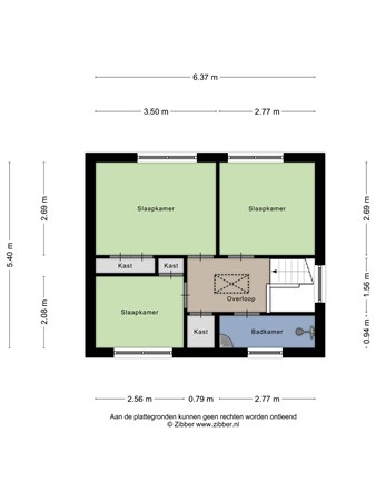 Floorplan - Ds. J. Hekhuisstraat 35, 9649 HD Muntendam