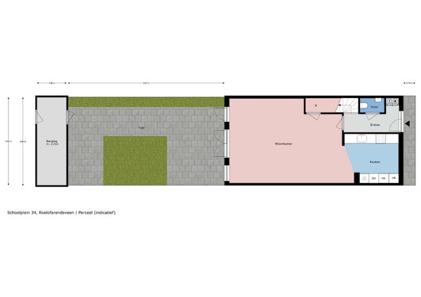 Floorplan - Schoolplein 34, 2371 EK Roelofarendsveen