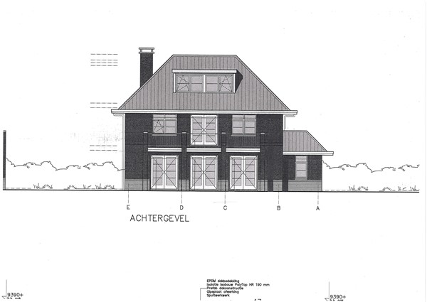 Plattegrond - Brandestraat 3, 4927 PA Hooge Zwaluwe - Achtergevel.jpg