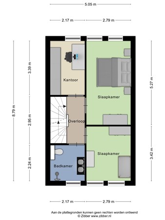 Plattegrond - De Hooimijt 13, 4921 SM Made - 402219_2D_Eerste_verdieping_De_Hooimijt_13_Made_02.jpg