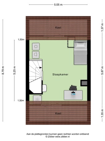 Plattegrond - De Hooimijt 13, 4921 SM Made - 402219_2D_Tweede_verdieping_De_Hooimijt_13_Made_03.jpg