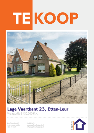 Brochure - Lage Vaartkant 23, 4872 NC ETTEN-LEUR (2) - Lage Vaartkant 23, 4872 NC Etten-Leur