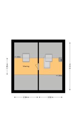 Plattegrond - Kuipershoek 36, 4924 BW Drimmelen - Vliering.jpg