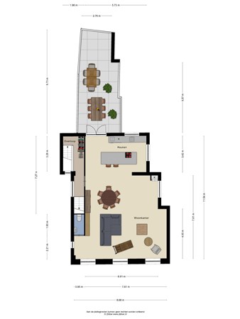 Plattegrond - Kloosterstraat 28a, 4921 BD Made - 355592_2D_Eerste_verdieping_Kloosterstraat_28a_Made_02.jpg