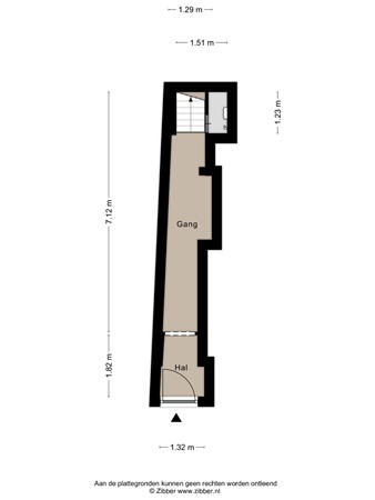 Plattegrond - Kloosterstraat 28a, 4921 BD Made - 355592_2D_Begane_grond_Kloosterstraat_28a_Made_01.jpg