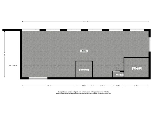 Plattegrond - Oostkanaalweg 19A, 2461 EP Ter Aar - 161520081_oostkanaalweg_1_schuur_first_design_20240830_d2ea9e.jpg