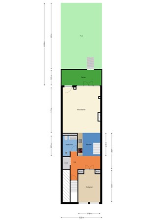 Floorplan - Hooidrift 117A, 3023 KK Rotterdam