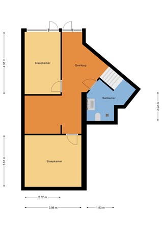 Floorplan - Havenstraat 102, 3024 TH Rotterdam