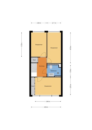 Floorplan - Blokmakersstraat 103, 3025 NC Rotterdam