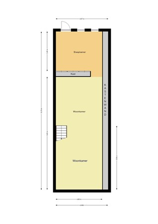 Floorplan - Van Cittersstraat 45B, 3022 LH Rotterdam