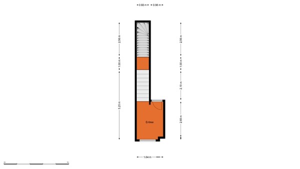 Floorplan - Schiedamseweg Beneden 475B, 3028 BN Rotterdam