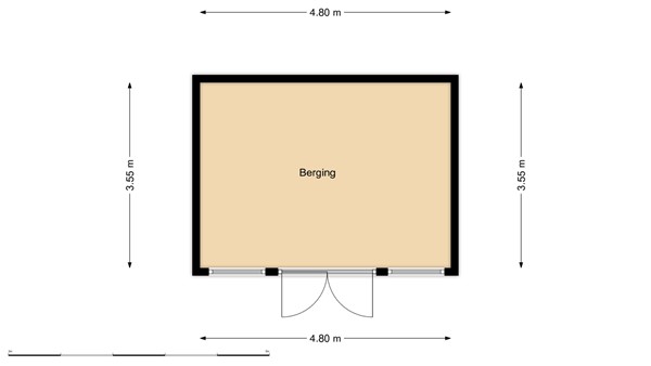 Floorplan - Hogenbanweg 116A, 3028 GV Rotterdam