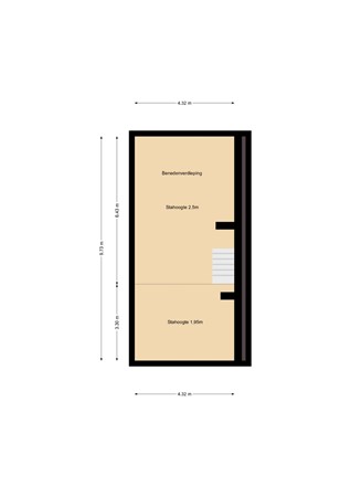 Floorplan - Watergeusstraat 4a, 3025 HS Rotterdam