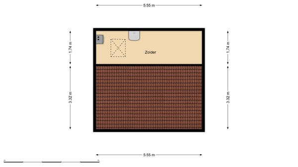 Floorplan - Schiedamseweg Beneden 475B, 3028 BN Rotterdam
