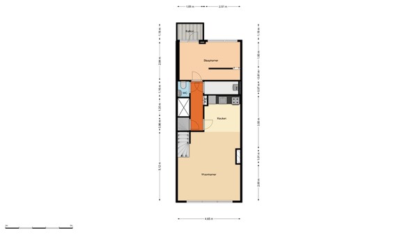 Floorplan - Russischestraat 4A01, 3028 BD Rotterdam