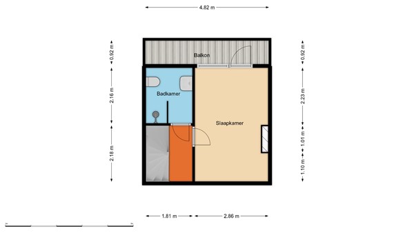 Floorplan - Russischestraat 4A01, 3028 BD Rotterdam