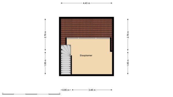 Floorplan - Russischestraat 4A01, 3028 BD Rotterdam