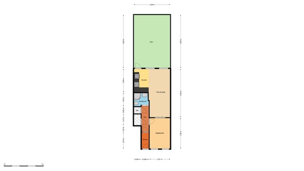 Floorplan - Volmarijnstraat 40B, 3021 XS Rotterdam