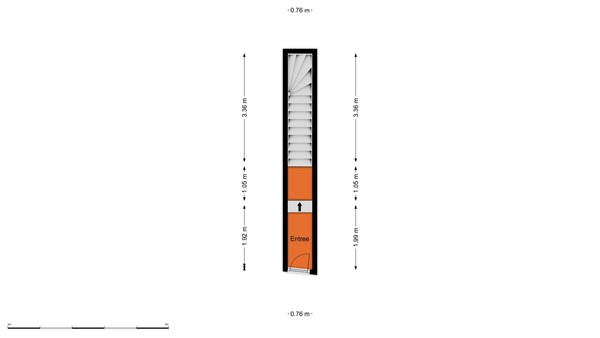Floorplan - 2e Schansstraat 66B, 3025 XR Rotterdam