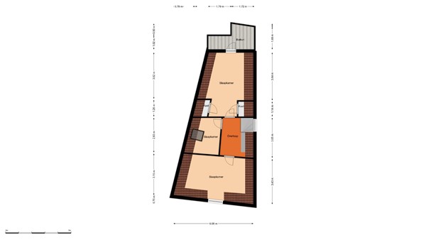 Floorplan - 2e Schansstraat 66B, 3025 XR Rotterdam