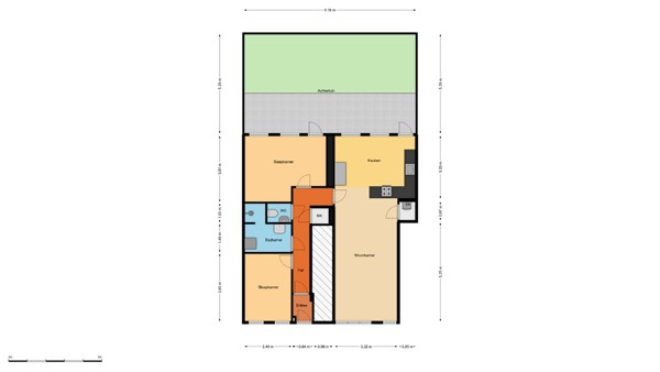 Floorplan - Volmarijnstraat 25b, 3021 XH Rotterdam