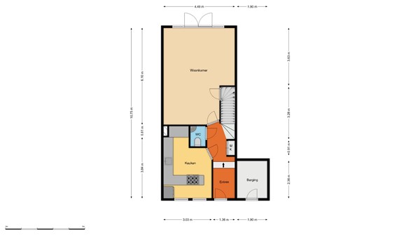 Floorplan - Wattierstraat 7, 3025 SG Rotterdam