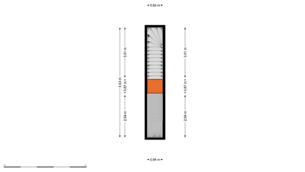 Floorplan - Professor Kamerlingh Onneslaan 122B1, 3112 VK Schiedam