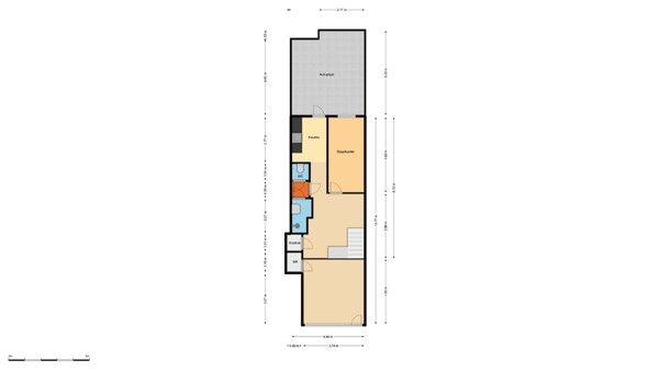 Floorplan - Volmarijnstraat 108B, 3021 XW Rotterdam
