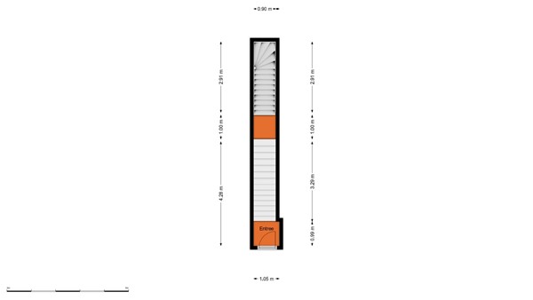 Floorplan - Mathenesserlaan 365A, 3023 GC Rotterdam