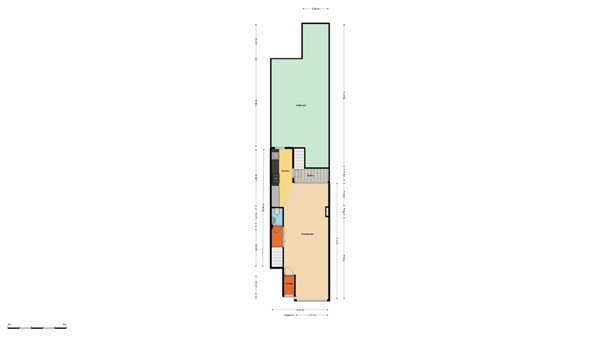 Floorplan - Van 's-Gravesandestraat 47B, 3112 JL Schiedam