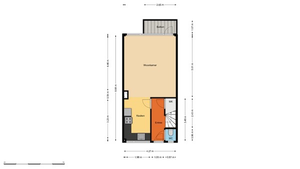 Floorplan - S.M. Hugo van Gijnweg 297, 3317 JL Dordrecht