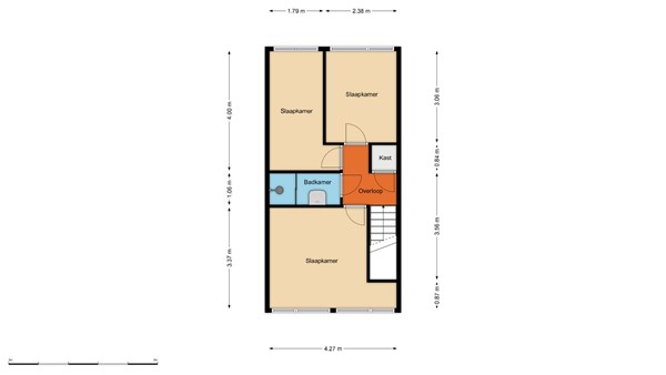 Floorplan - S.M. Hugo van Gijnweg 297, 3317 JL Dordrecht