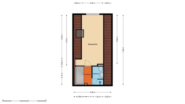 Floorplan - Coolhavenstraat 31B02, 3024 TD Rotterdam