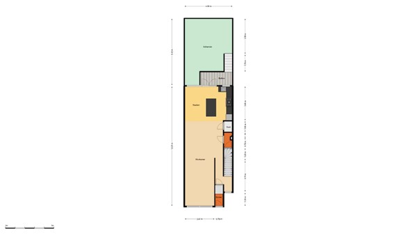 Floorplan - Jan Sonjéstraat 21A, 3021 TT Rotterdam