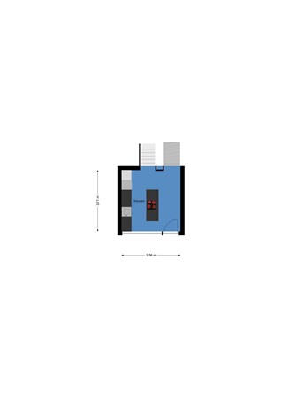Floorplan - Osseweistraat 36B, 3023 DD Rotterdam